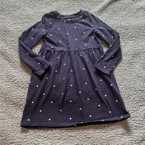 GAP Navy Blue Star Pattern Kids Dress Size Medium 8